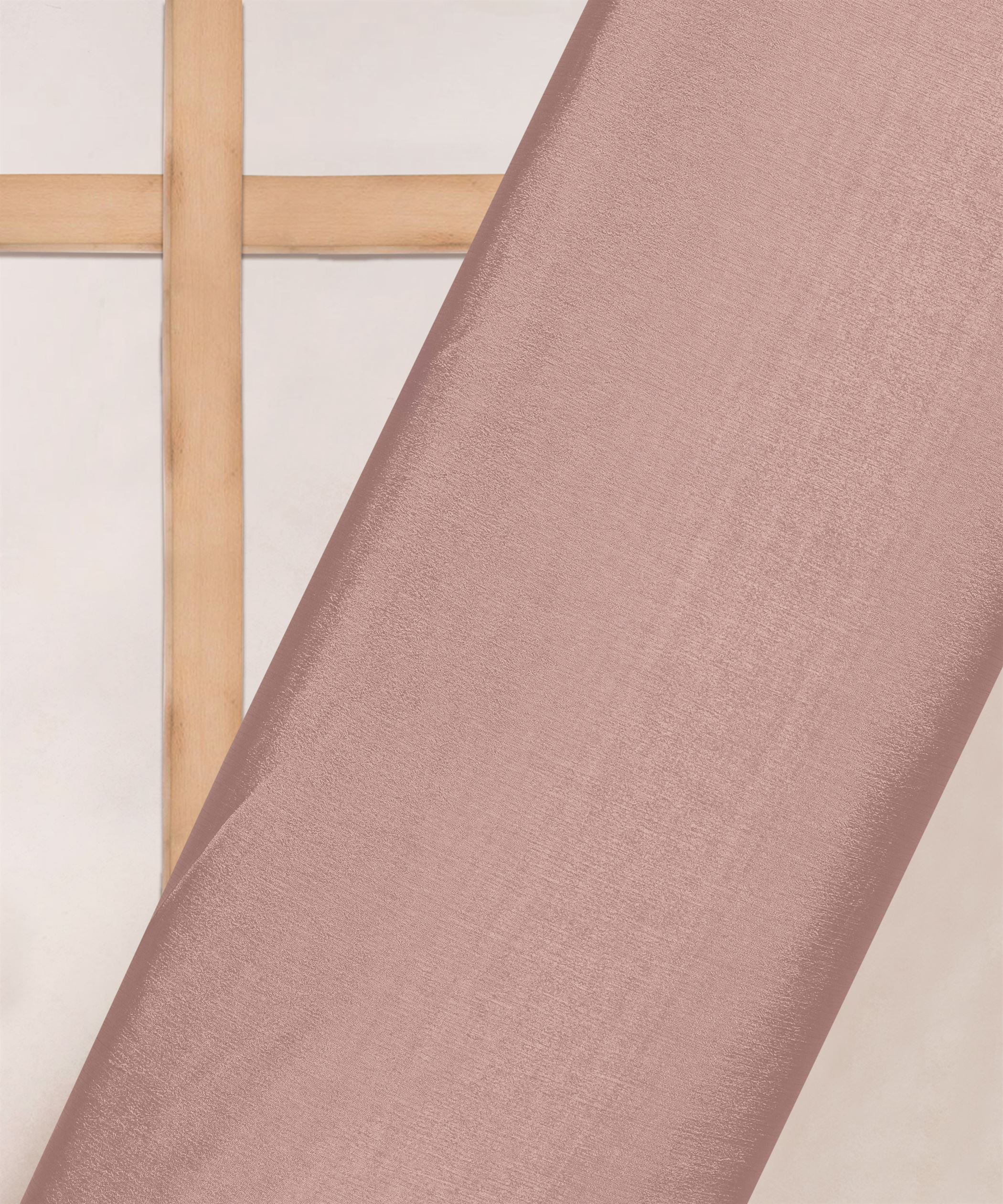 Dusty Peach Plain Dyed Bright Chiffon Fabric