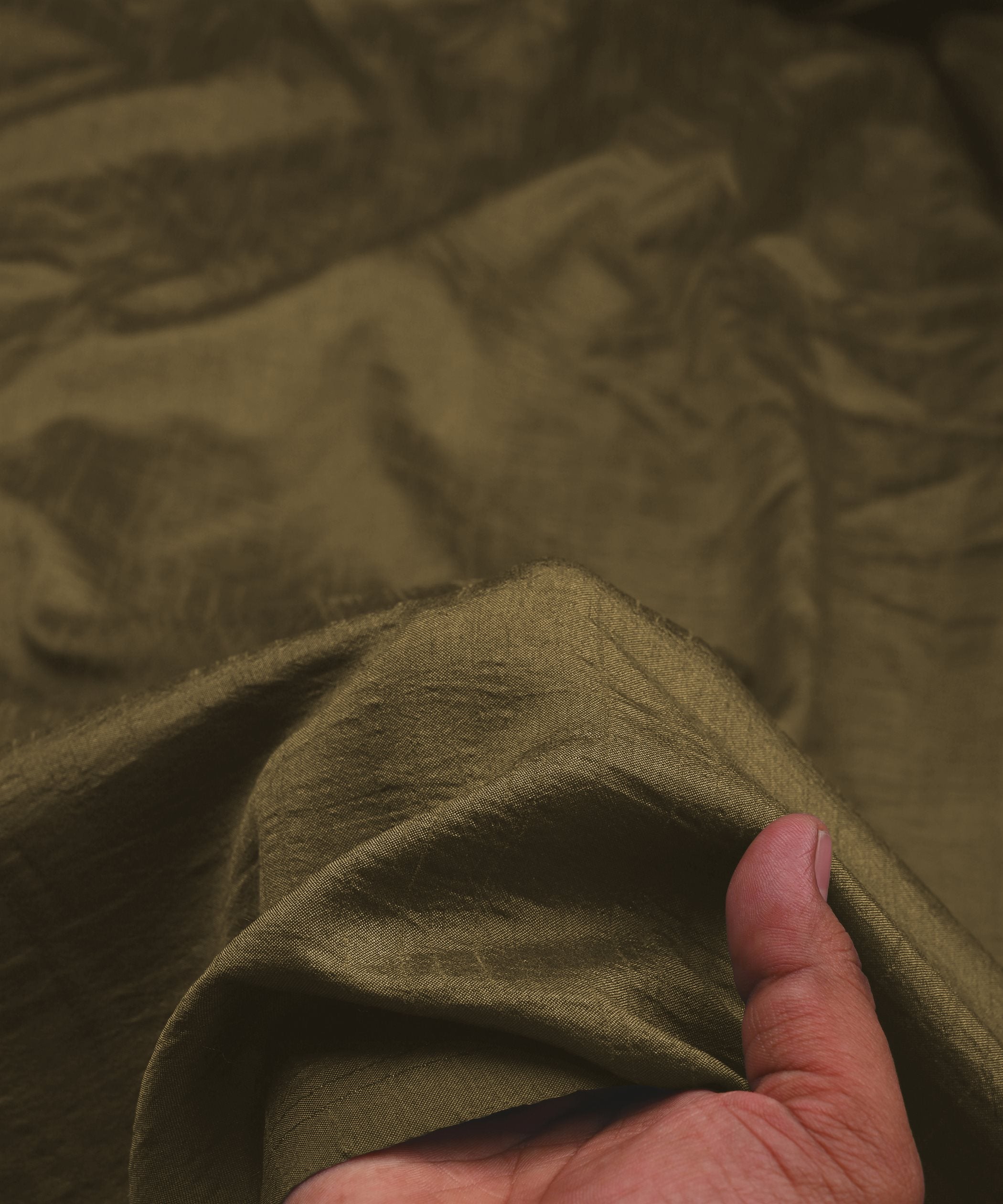 Bronze Plain Dyed Dola Silk Fabric