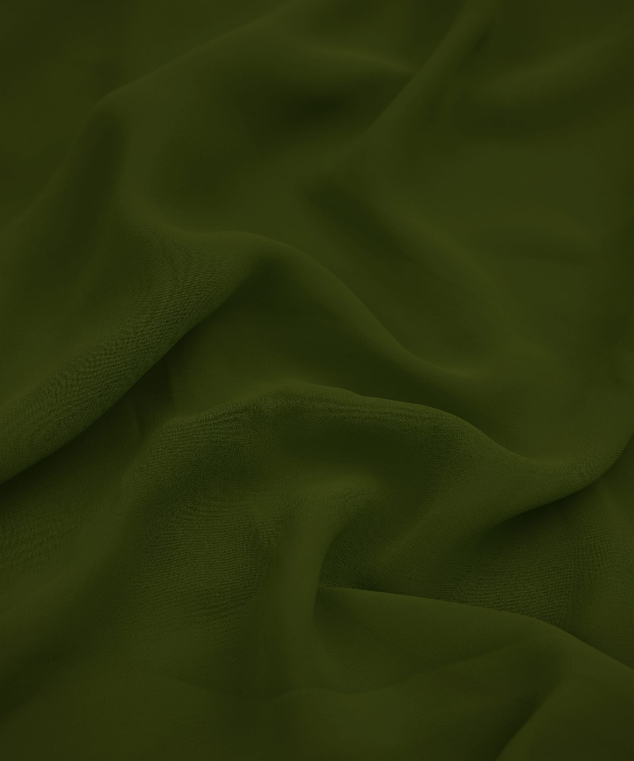 Buy Dark Olive Green Plain Dyed Faux Georgette Fabric Online at Wholesale  Prices