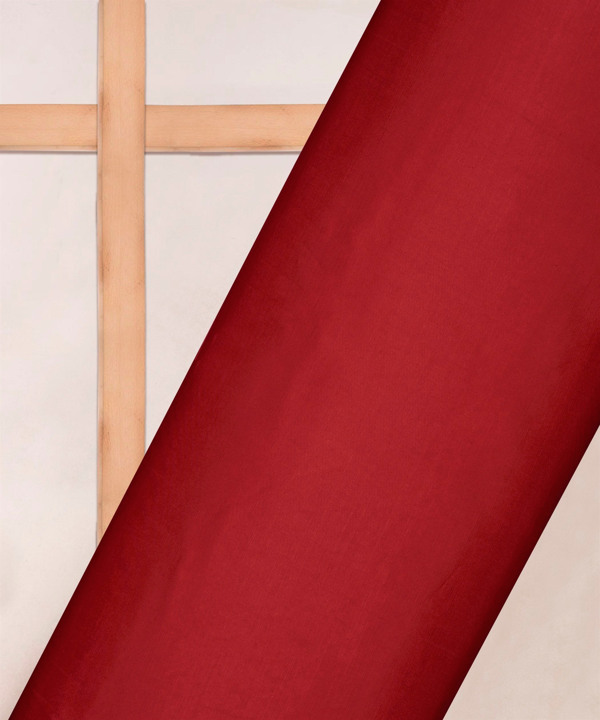 Light Maroon Plain Dyed Modal Satin Fabric