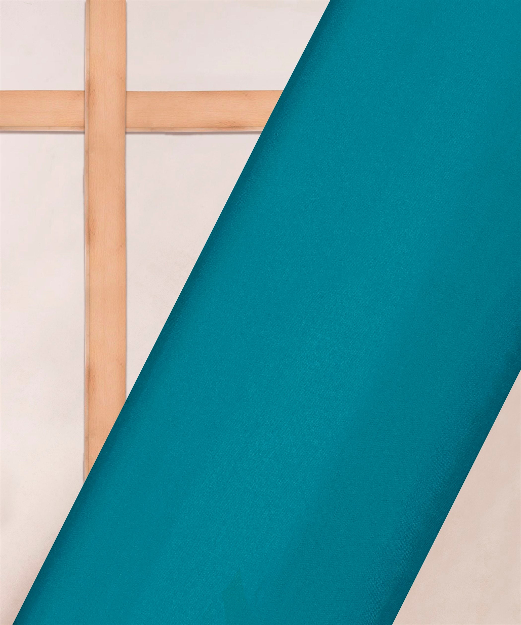 Light Teal Blue Plain Dyed Modal Satin Fabric