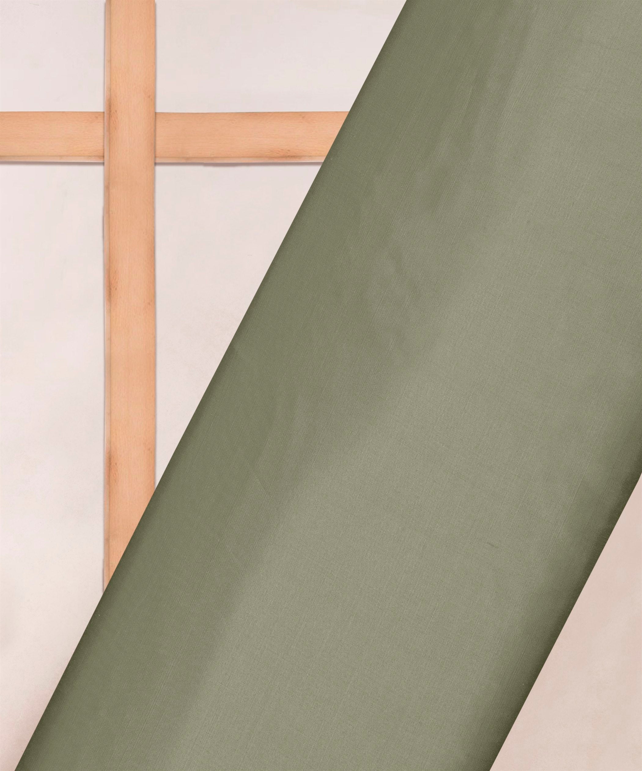 Oil Green Plain Dyed Modal Satin Fabric