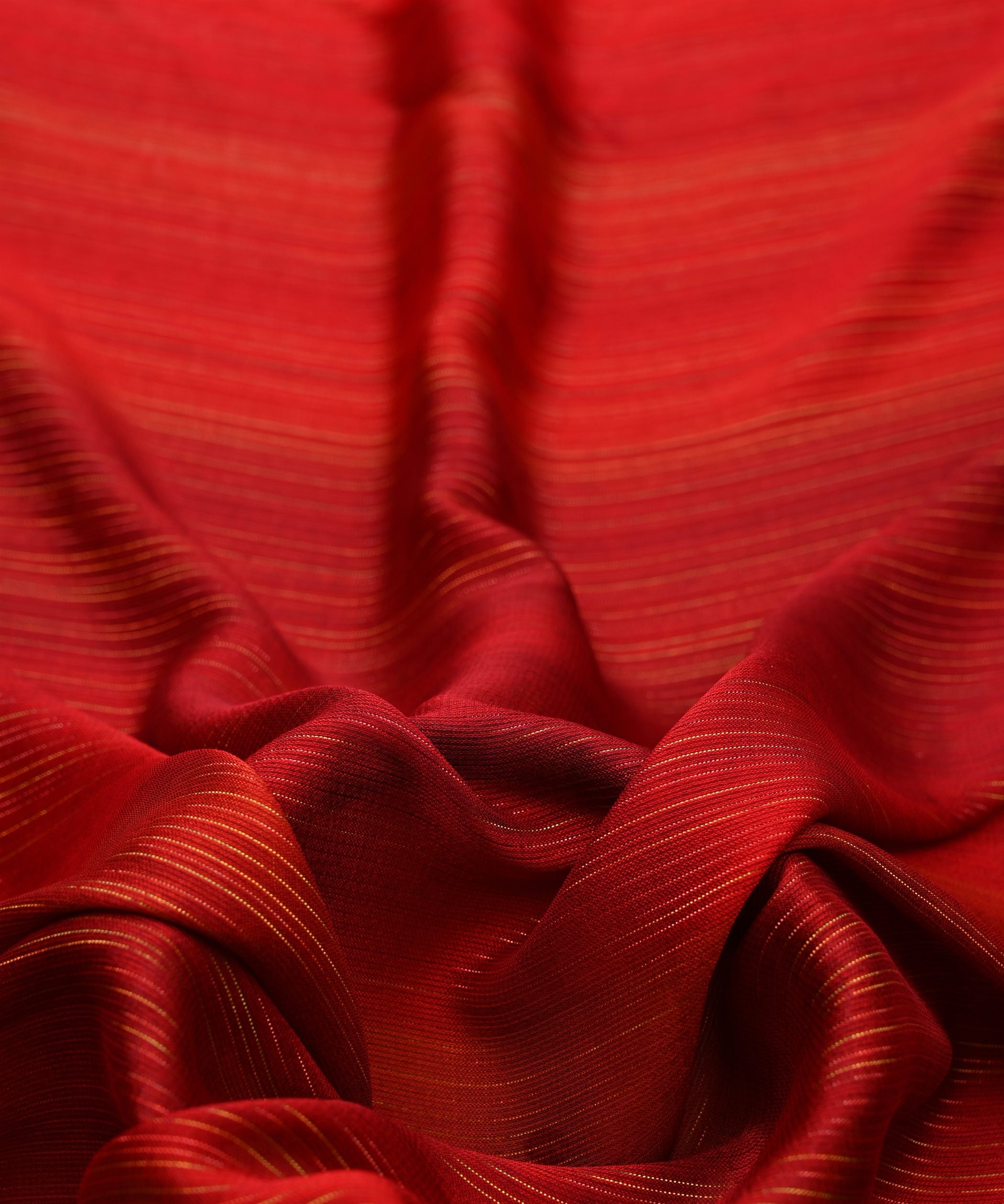 Red Multi Shaded Georgette Fabric