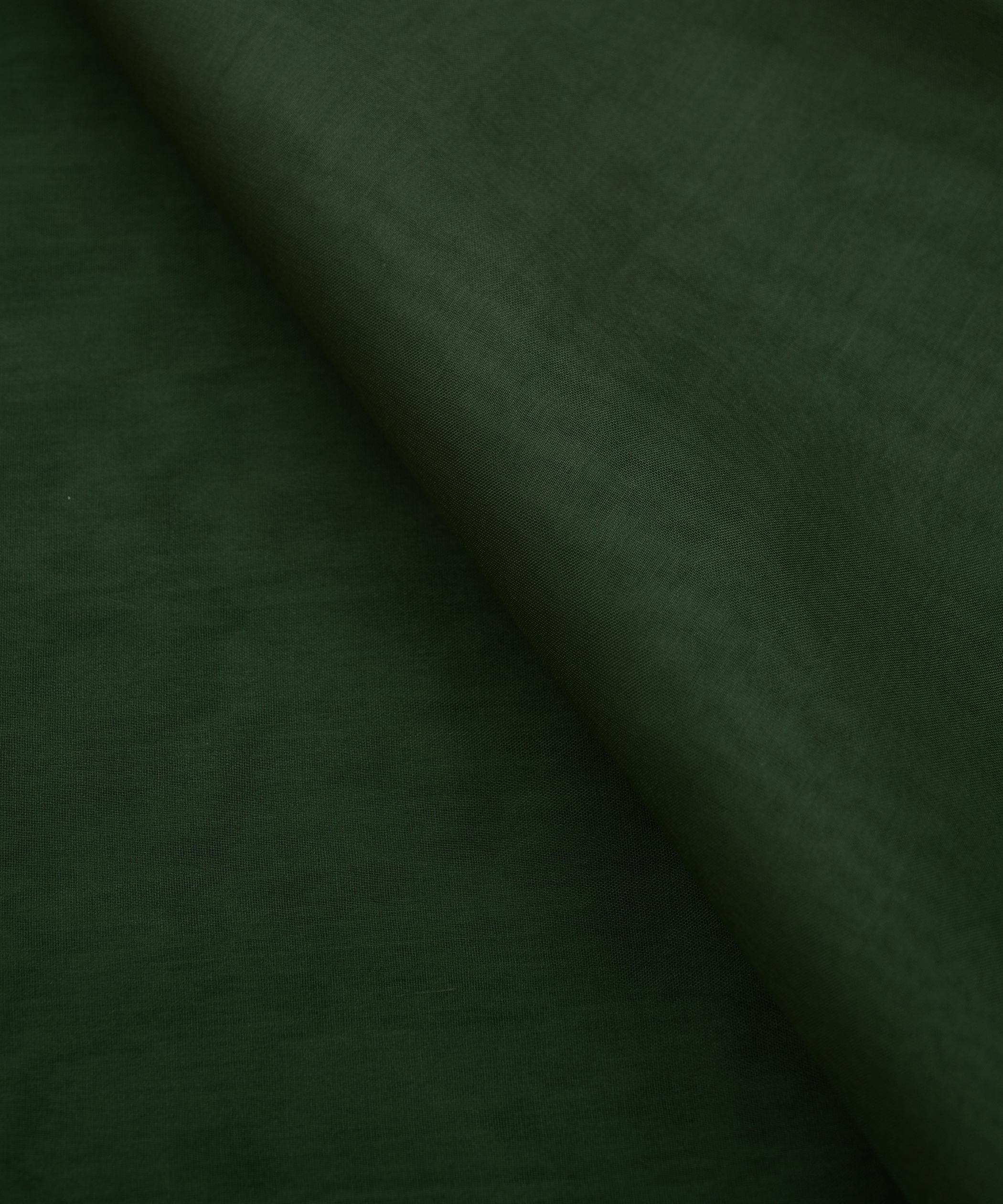 Army Green Plain Dyed Organza Fabric