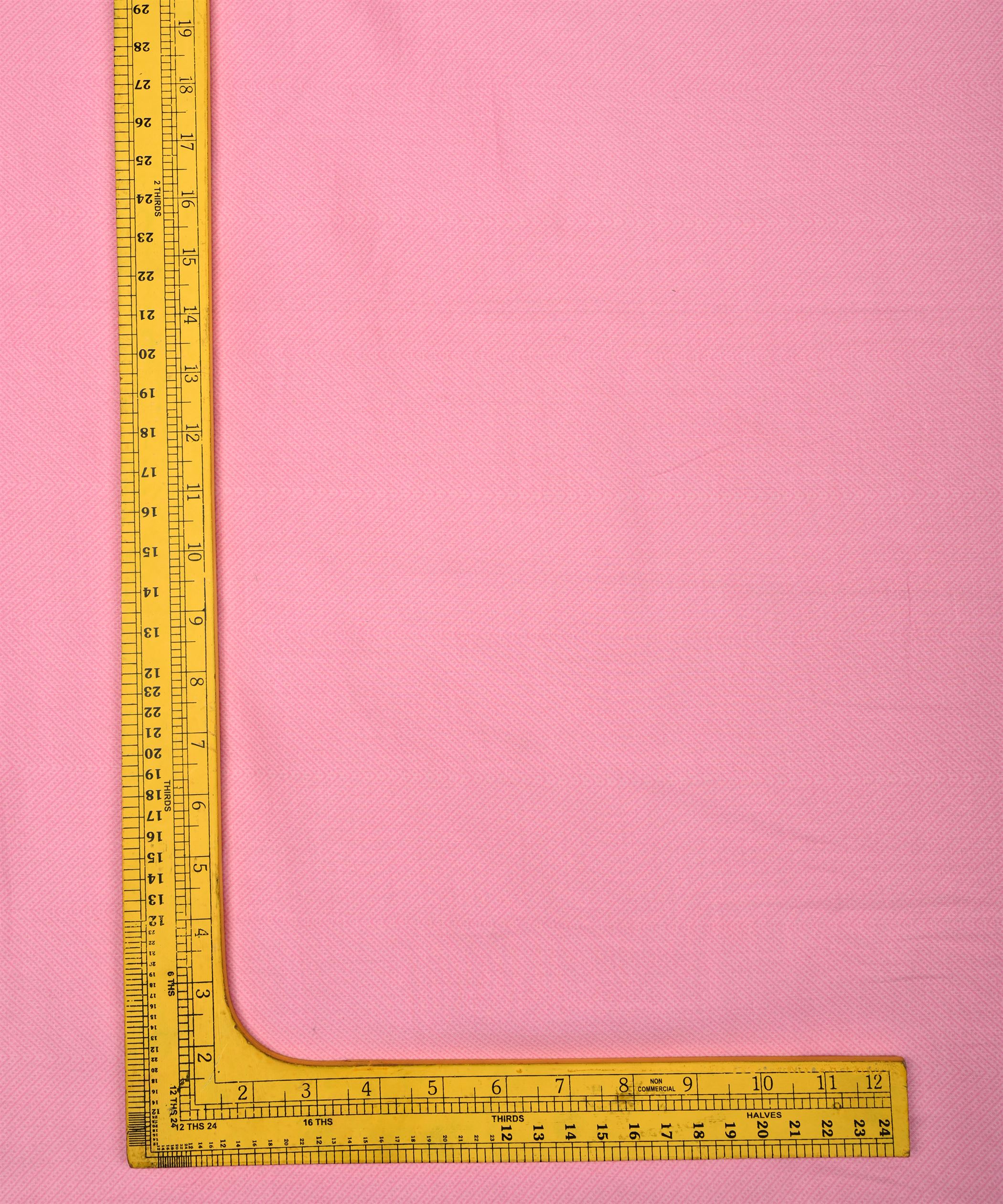 Pink Printed Cotton Satin fabric-3