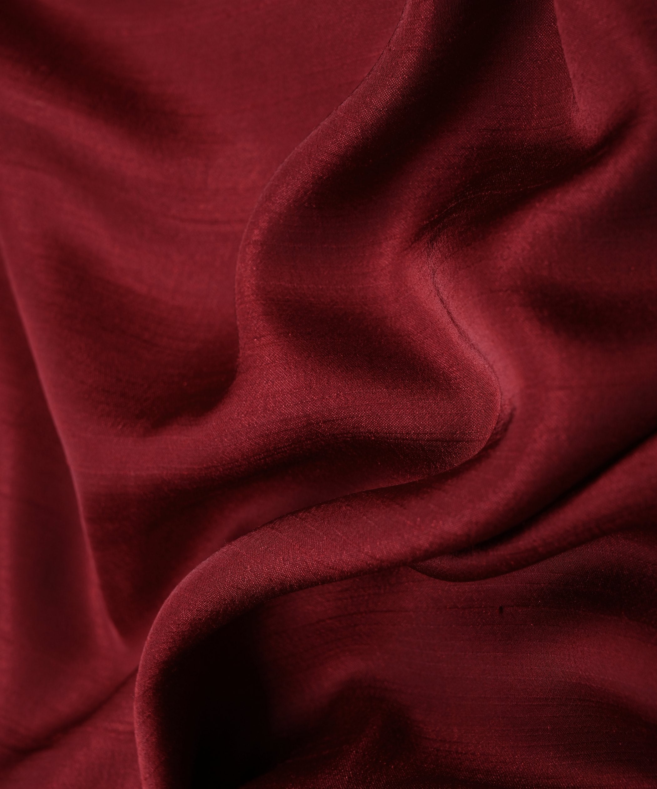 Maroon Plain Satin Georgette Slub Fabric