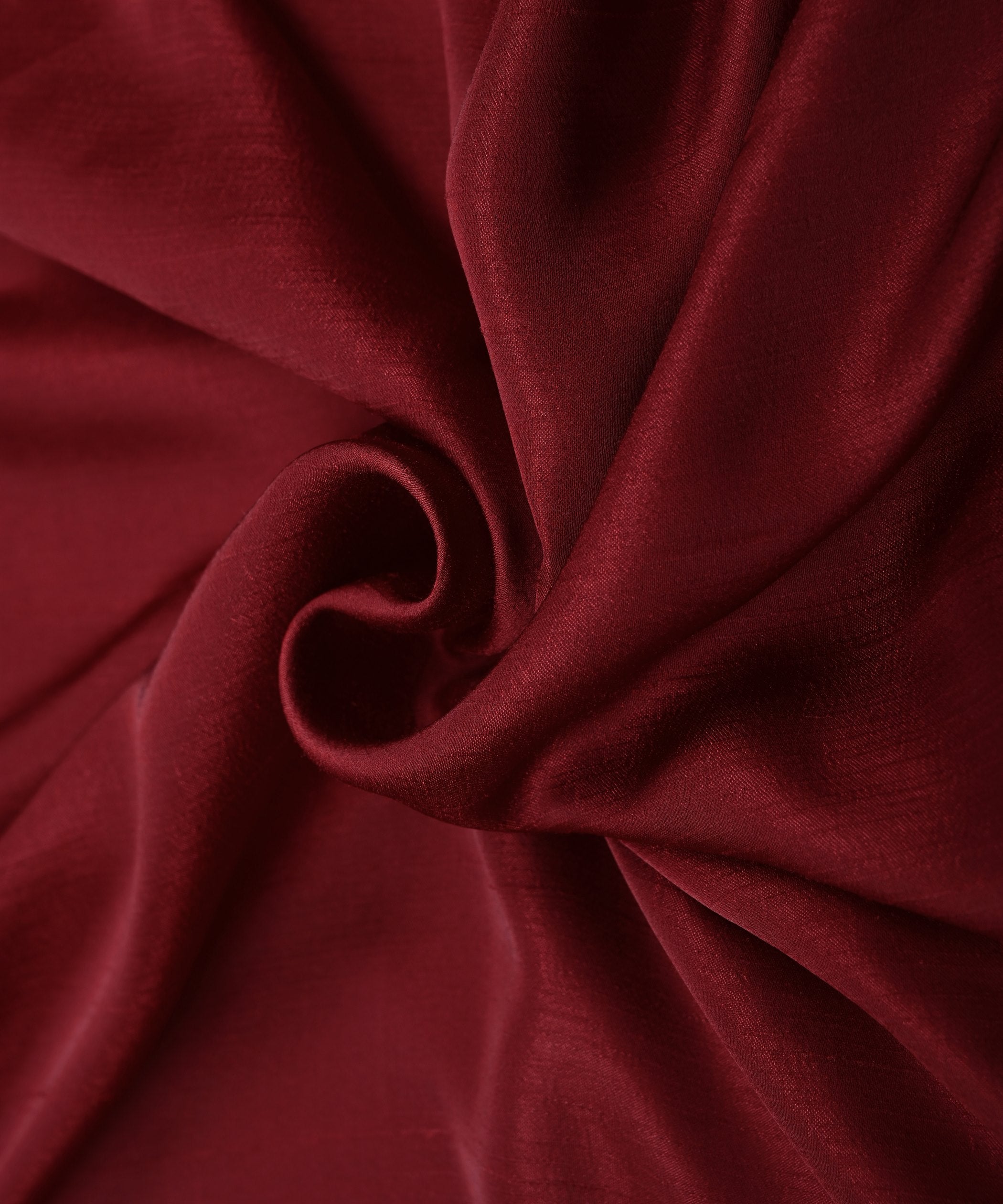 Maroon Plain Satin Georgette Slub Fabric