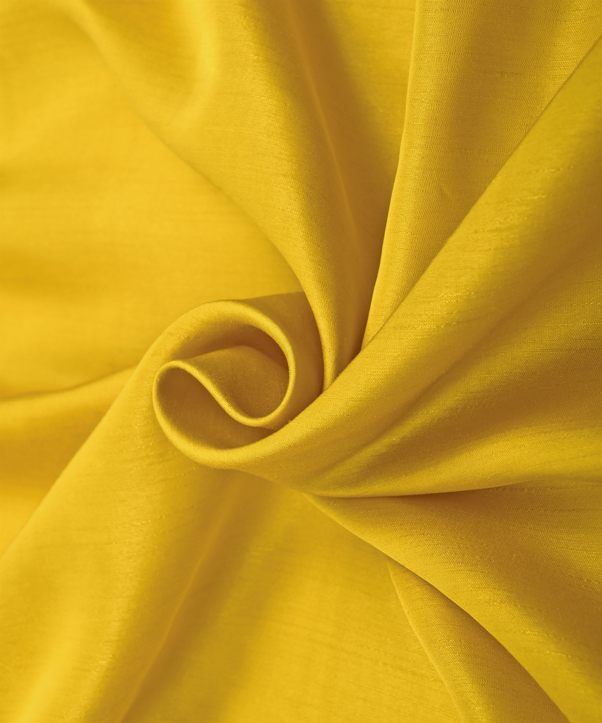 Yellow Plain Satin Georgette Slub Fabric