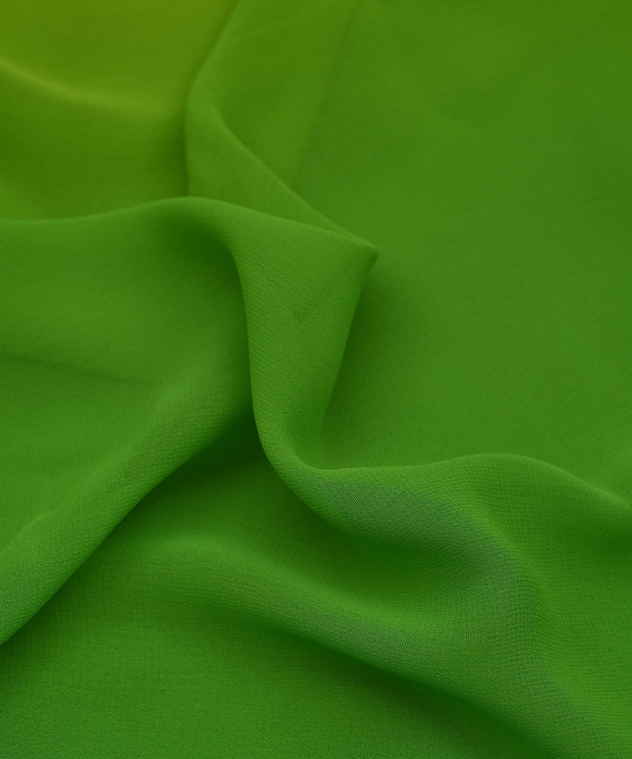 Green Shaded Georgette Fabric