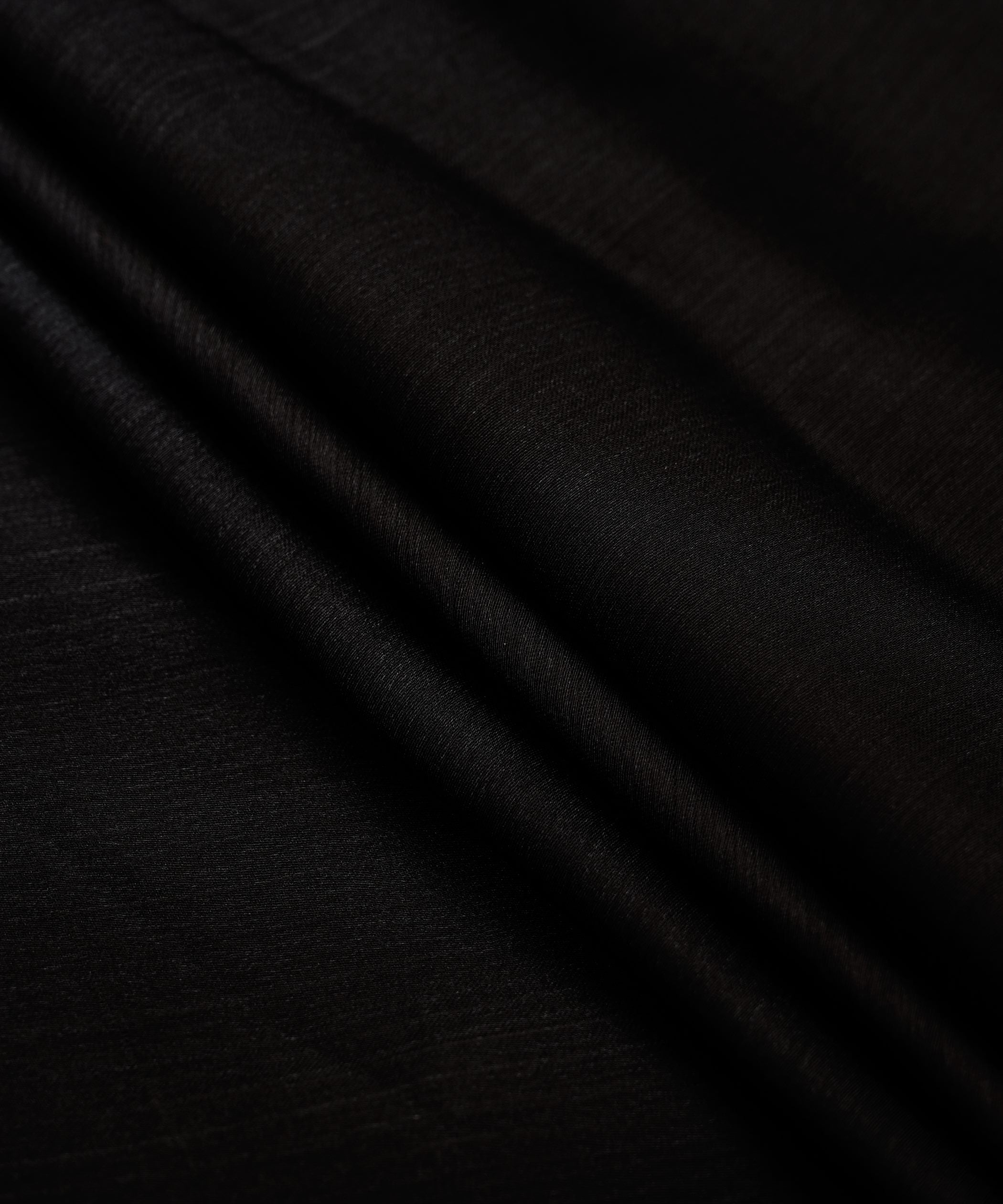 Buy Black Plain Dyed Shaded Satin Chiffon Fabric Online at Wholesale ...