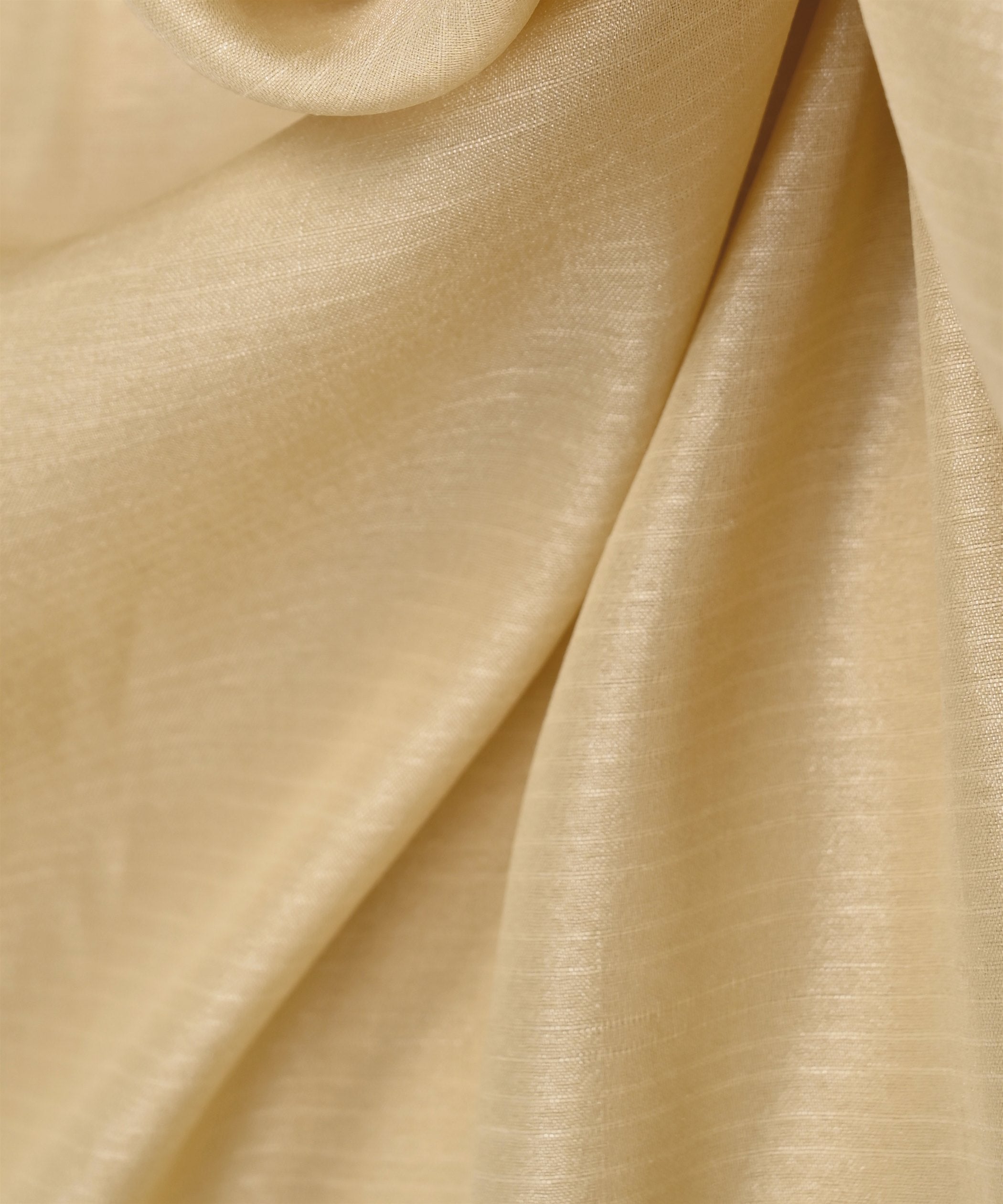 Light Biege Plain Dyed Tussar Silk Fabric